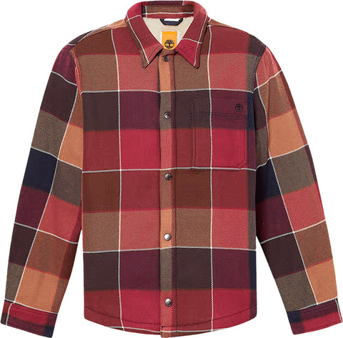 Timberland High Pile Fleece Lined Plaid Overshirt - Men's