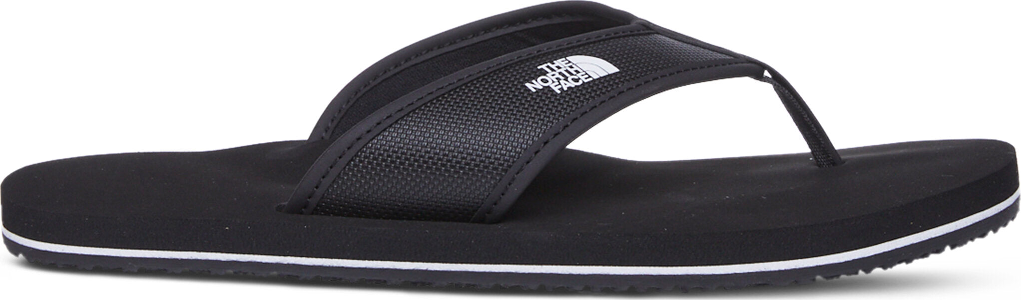 black north face flip flops