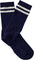 Tracksmith Merino Tube Socks - Unisex - Navy - Ivory