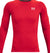 Under Armour HeatGear Armour Long Sleeve Baselayer Top - Men's - Red - White