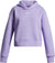 Under Armour Rival Fleece Crop Hoodie - Girl - Transparent - White