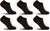 Under Armour UA Essential 6-Pack No-Show Socks - Unisex - Black - Black - Castlerock