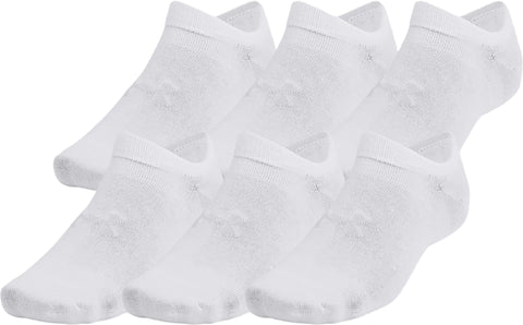Under Armour UA Essential 6-Pack No-Show Socks - Unisex