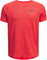 Under Armour UA Tech Textured Short Sleeve T-Shirt - Boys - Red - Black