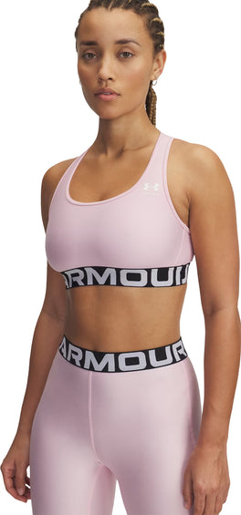 Under Armour UA HeatGear Armour Mid Branded Sports Bra - Women's
