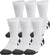 Under Armour UA Performance Tech 6-Pack Crew Socks - Unisex - White - White - Jet Gray