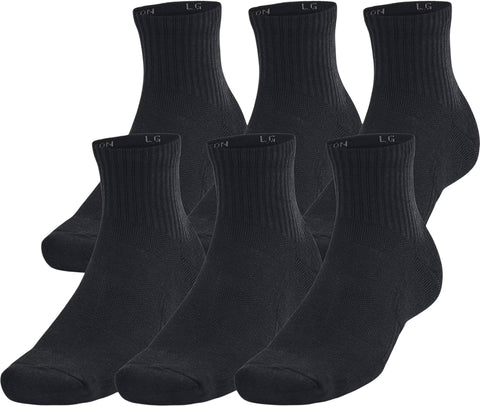 Under Armour UA Training Cotton 6-Pack Quarter Socks - Unisex