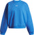Under Armour UA Rival Fleece Oversized Crewneck Sweatshirt - Girls - Blue Atlantis - White