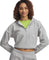 Under Armour UA Rival Fleece Piped ½ Zip Hoodie - Women's - Mod Gray Light Heather - White