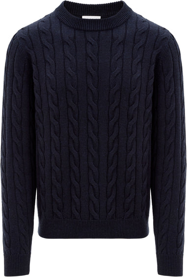 Vallier Dalston Midweight Merino Cable Knit Sweater - Unisex