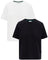 Vallier Villeray Organic Cotton T-Shirt - 2-pack - Women's - Arctic White - Intense Black