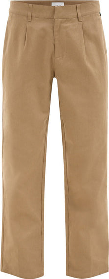 Vallier Plaka Straight Leg Pleated Twill Pants - Men's