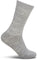 Vallier Leme Merino Rib Crew Socks - Unisex - Heather Grey