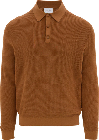 Vallier Kreuzberg Sweater Knit Long-Sleeve Polo - Men's