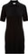 Vallier Shatin Lightweight Merino Knit Short-Sleeve Polo Dress - Women's - Black