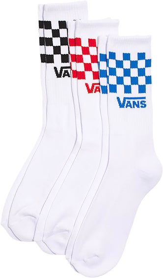 Vans Classic Check 3 Pairs Crew Socks - Men's