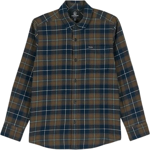 Volcom Caden Plaid Long Sleeve Shirt - Kids