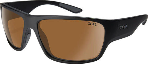 Zeal Optics Decker Polarized Sunglasses - Matte Black - Copper Lens - Unisex