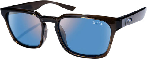 Zeal Optics Whittier Polarized Sunglasses - Transparent Grey Havana - Dark Grey Lens