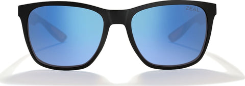 Zeal Optics Fremont Polarized Sunglasses - Matte Black - Horizon Blue Lens - Unisex