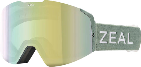 Zeal Optics Meridian RLs + ODT Ski Goggles - Sage - Alchemy Mirror with Sky Blue Mirror Lens