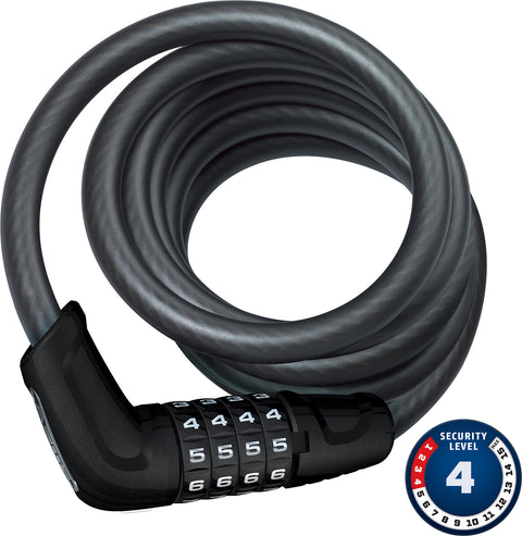 ABUS Tresor 6512C Spiral Cable Lock - 180cm