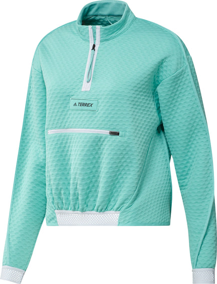 Adidas Technical Terrex Hike Half Zip Fleece Sweatshirt - Women's