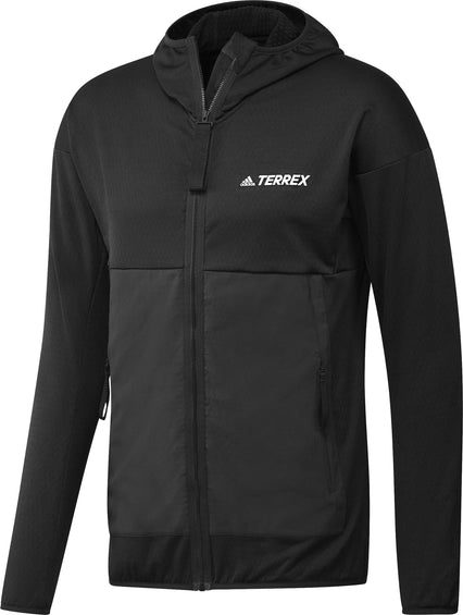 adidas Terrex Tech Fleece Lite Hooded Hiking Jacket - Men's