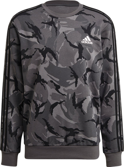 Adidas Essentials Camouflage Crew Sweatshirt - Men's