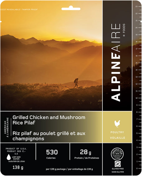 AlpineAire Foods Grilled Chicken and Mushroom Wild Rice Pilaf
