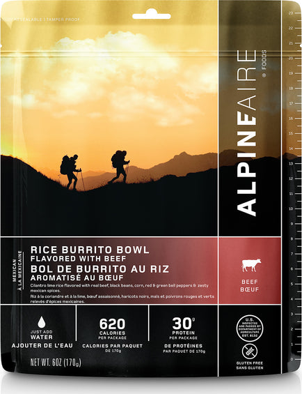 AlpineAire Foods Rice Burrito Bowl Flavoured with Beef