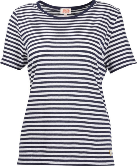 Armor Lux Cotton and Linen Striped Tee - Women's