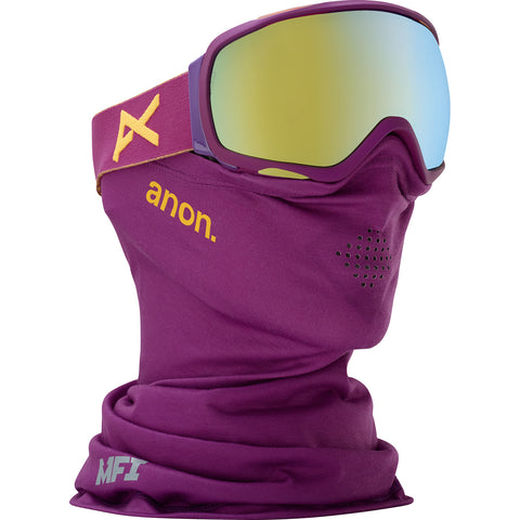 Anon Tempest MFI Ski Goggles - Purple Frame - Gold Chrome Lens - Women's