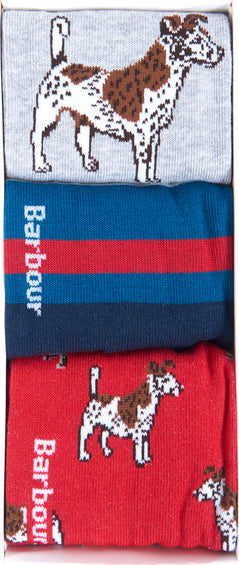 Barbour Dog Stripe Sock Giftbox
