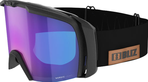 Bliz Nova Nano Optics Nordic Light Goggles - Black - Violet with Blue Multi Lens