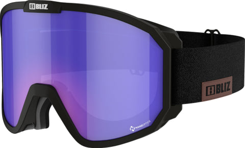 Bliz Rave Nano Optics Nordic Light Goggles - Black - Violet with Blue Multi Lens - Unisex