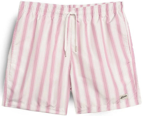 Bather Pink Stripe Swim Trunk - Men's