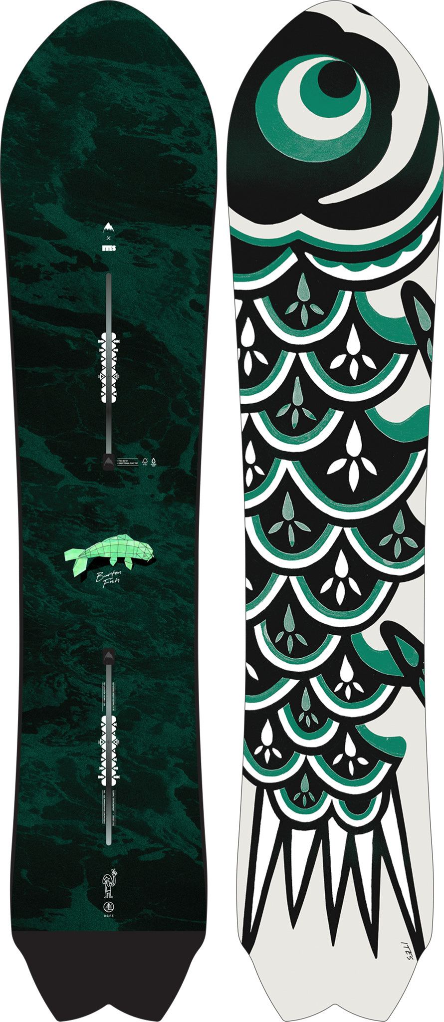 Burton Fish 3D Directional Flat Top Snowboard - Men's