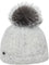 Canadian Hat Vale-P Angora Beanie with Upcycled Fur Pom - Women's - Grey