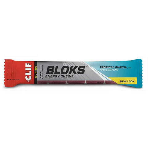 Clif Bar Energy Chews Bloks - Tropical Punch - Box of 18