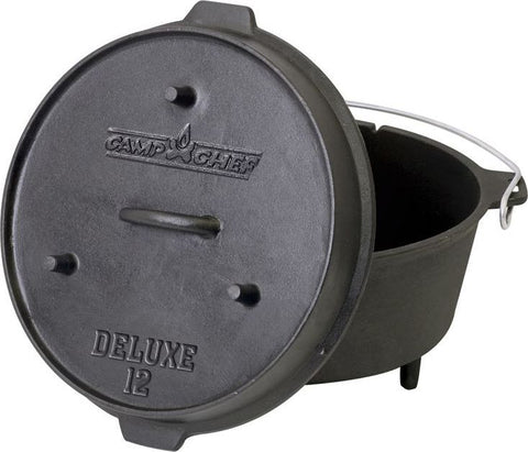 Camp Chef Cast Iron Deluxe Dutch Oven 12 Inch