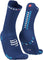 Compressport Pro Racing v4.0 Run High Socks - Unisex - Sodalite - Fluo Blue