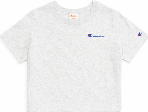 Champion Reverse Weave Small Script Logo Cropped T-Shirt - Women's