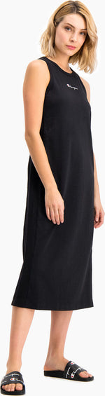 Champion Reverse Weave Ribbed Insert Script Logo Midi Tank Dress - Women's