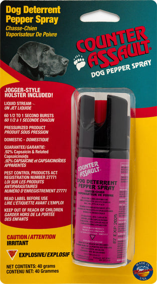 Counter Assault Canadian Dog Deterrent Pepper Spray - Pink