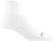 Darn Tough Run Quarter Ultra-Lightweight Running Sock - Men's - White