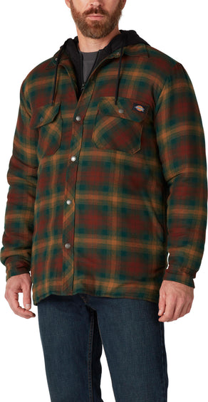 Dickies Fleece Hooded Flannel Shirt Jacket - Men's