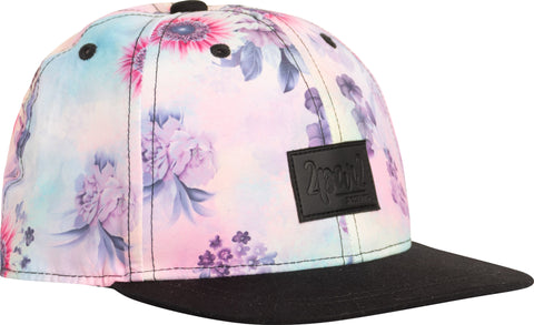 Deux par Deux Flowers Printed Cap - Little Girls
