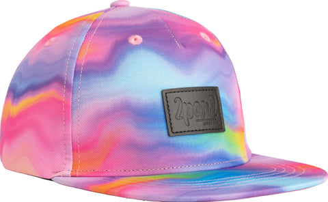 Deux par Deux Multicolor Waves Printed Cap - Girls