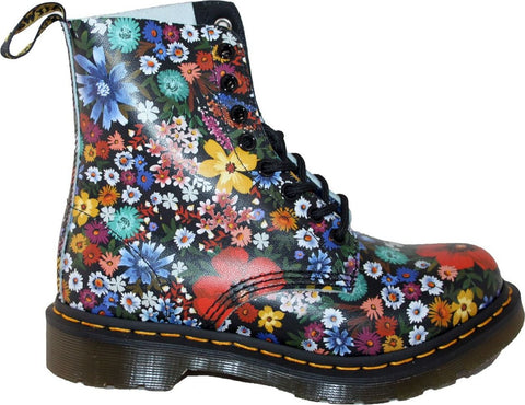 Dr. Martens 1460 Pascal Floral Lace Up Boots - Women's